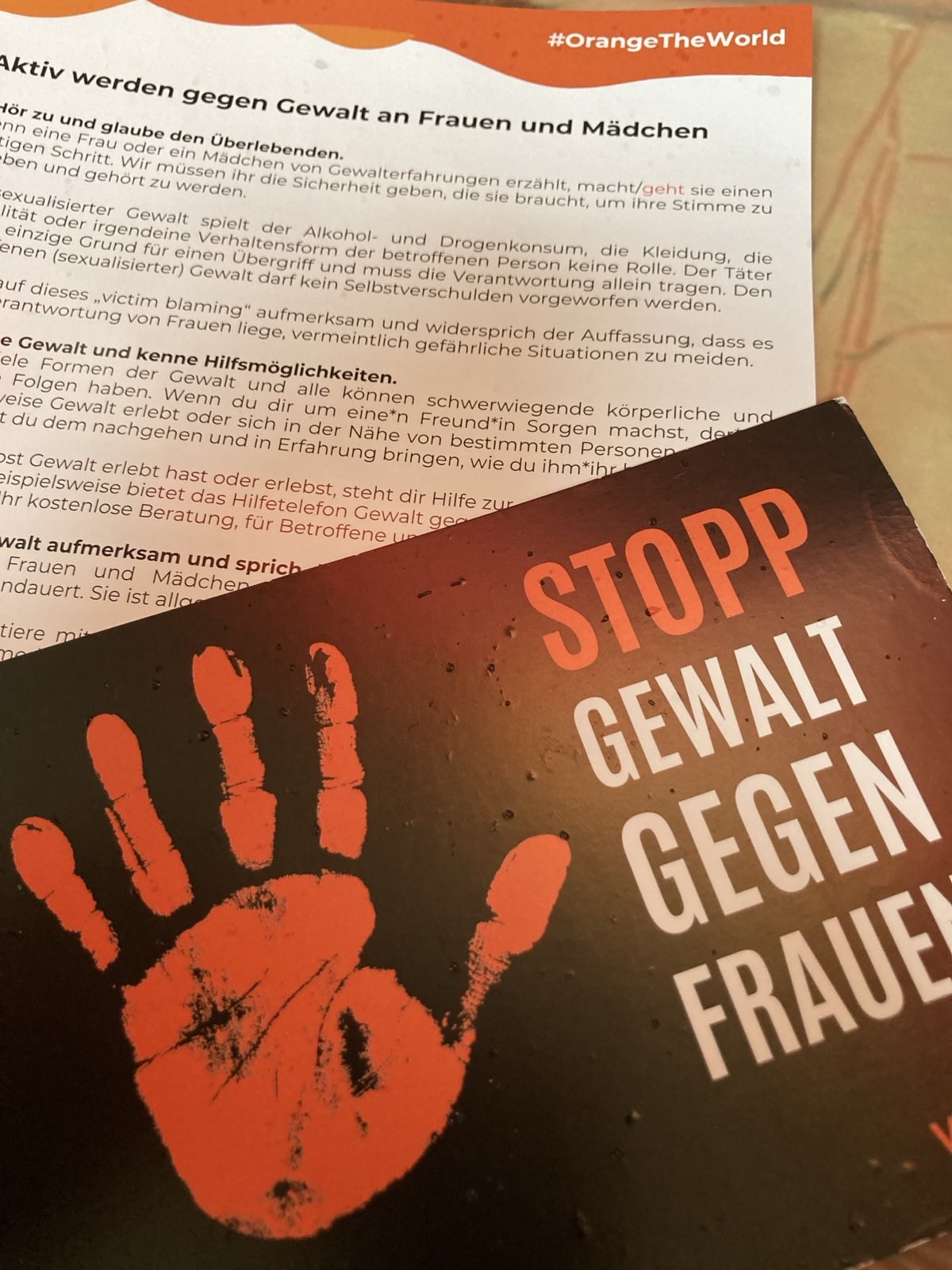 Schutz vor Gewalt und Gleichberechtigung gehören zusammen