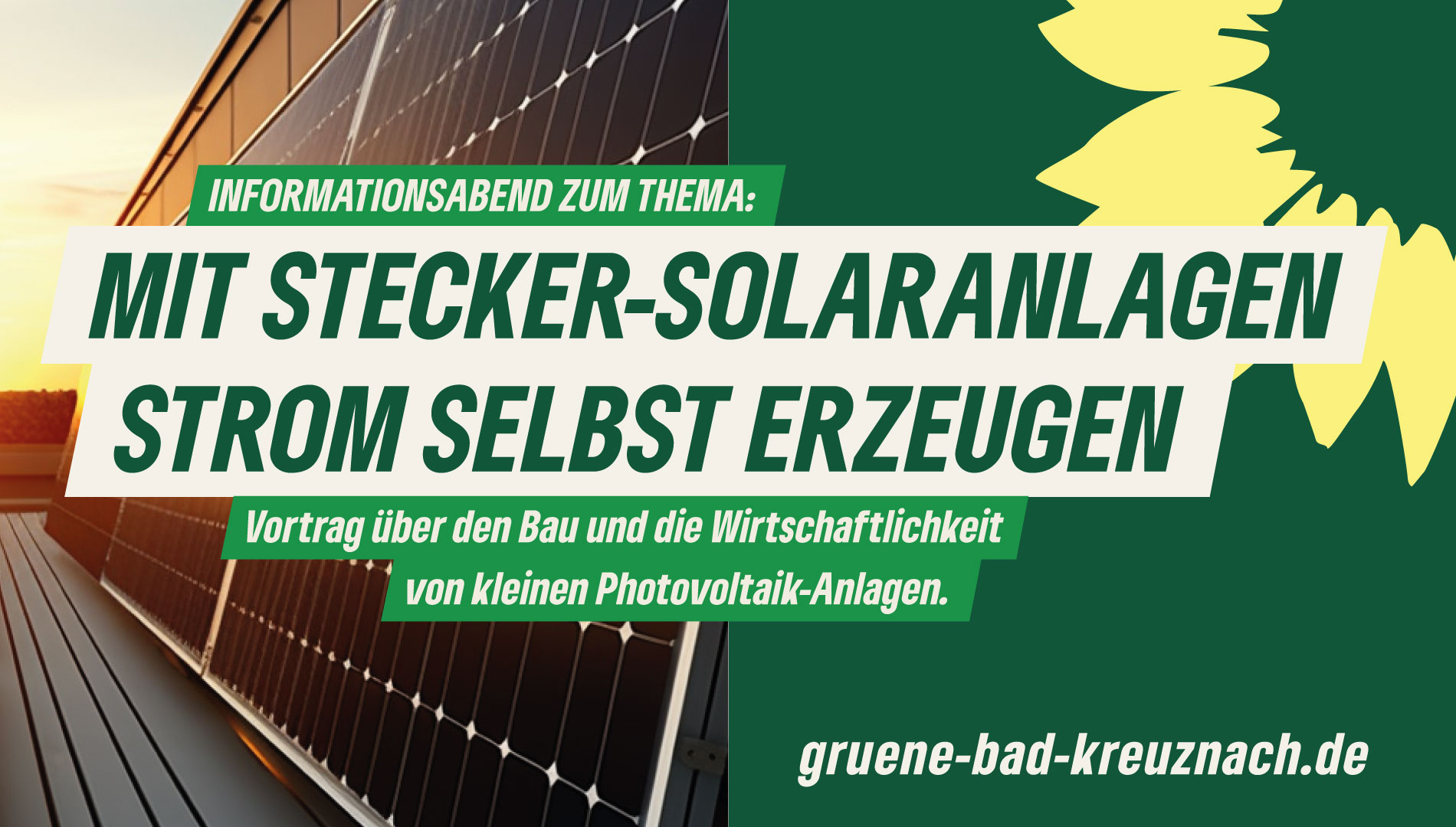 Mit Stecker-Solaranlagen Strom selbst erzeugen mit Ludger Nuphaus