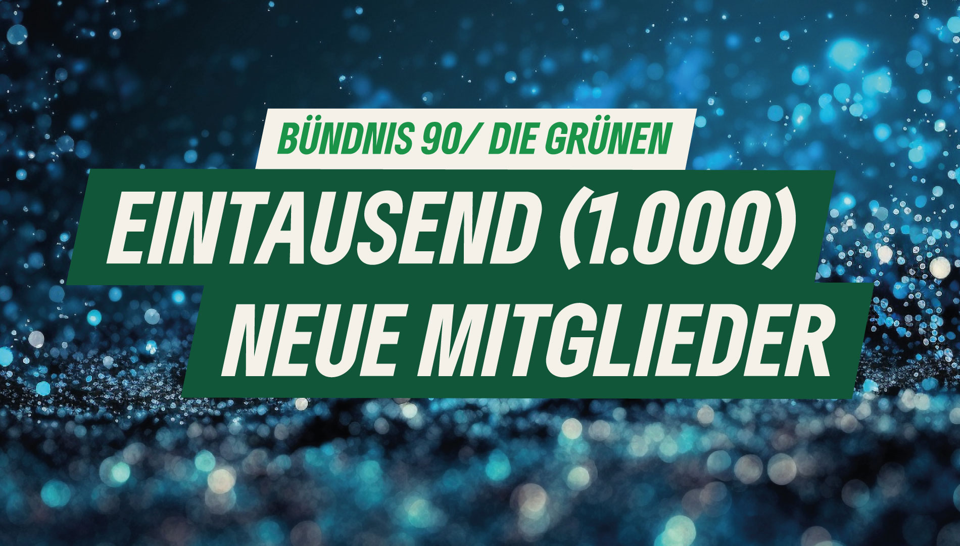 Erfolgreicher Mitgliederzuwachs bei BÜNDNIS 90/DIE GRÜNEN auf Bundesebene